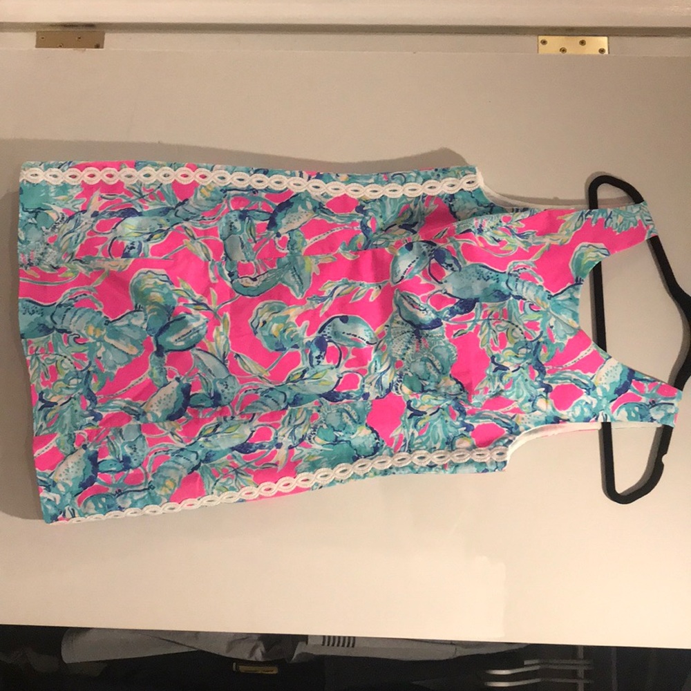 Lilly Pulitzer shift dress lobsters in love